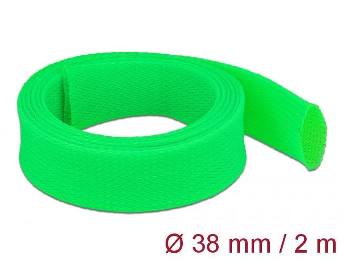 Delock 20754 20754 Geflechtschlauch Grün Polyester 2 m 1 St.-1