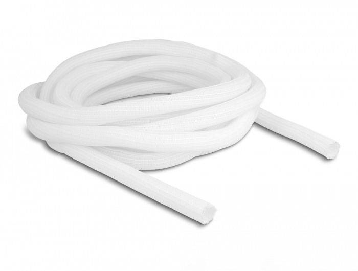 Delock 20809 20809 Geflechtschlauch Weiß Polyester 5 m 17 mm (max) 1 St.-1