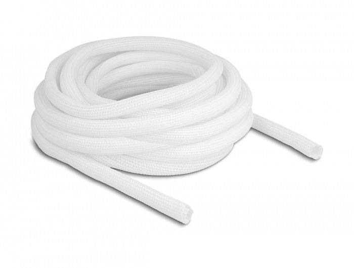 Thumbnail - Delock 20813 20813 Geflechtschlauch Weiß Polyester 10 m 14 mm (max) 1 St.