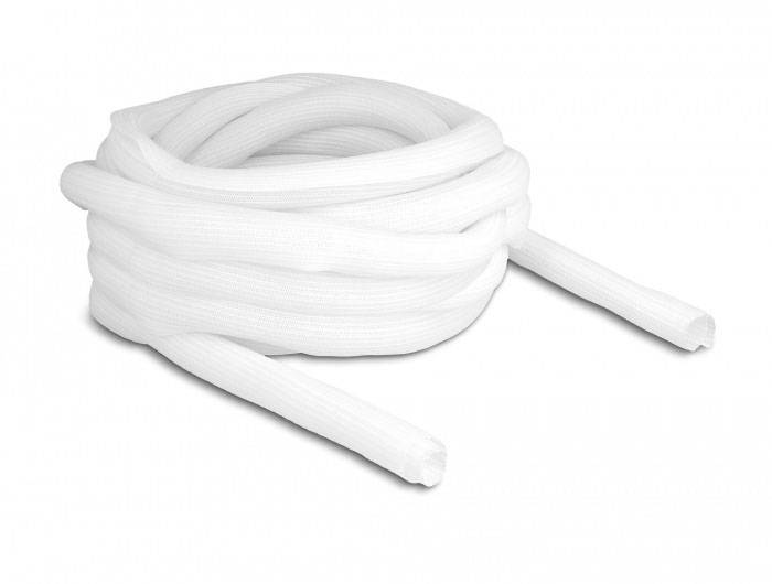Thumbnail - Delock 20816 20816 Geflechtschlauch Weiß Polyester 10 m 26 mm (max) 1 St.