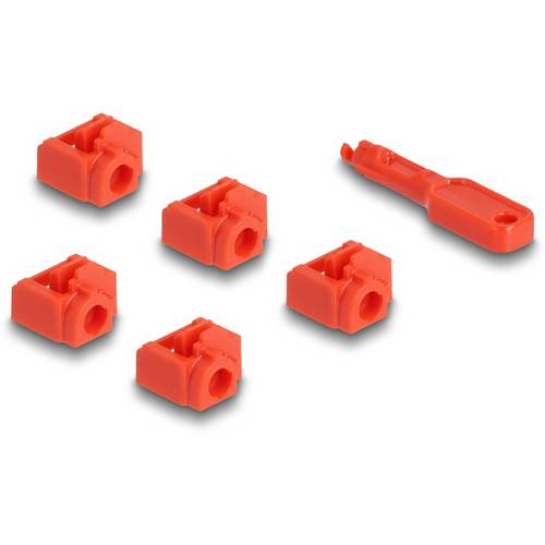 Thumbnail - Delock RJ45 LAN Port Schloss 20928 Rot 20928