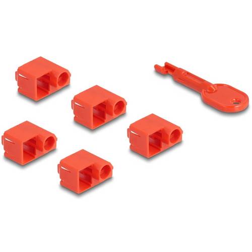 Thumbnail - Delock RJ45 LAN Port Schloss 20929 Rot 20929