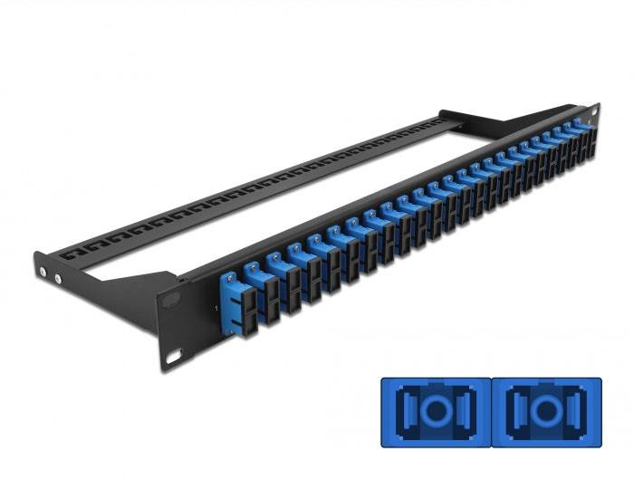 Delock 43392 LWL-Patchpanel 24 Port SC 1 HE-1