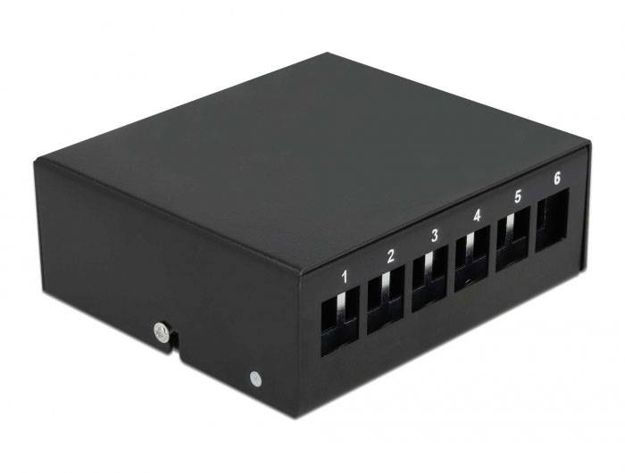 Delock 43411 Patch-Panel Schwarz Unbestückt-1