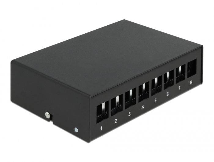 Delock 43413 Patch-Panel Schwarz