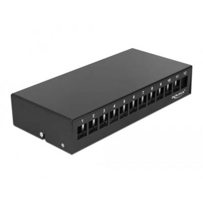 Delock 43415 Patch-Panel Schwarz Unbestückt-0