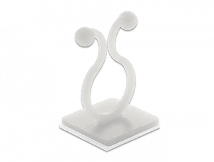 Delock Kabel-Halteclips Nylon Transparent (L x B x H) 31.9 x 20 x 20 mm 10 St. 60175-1