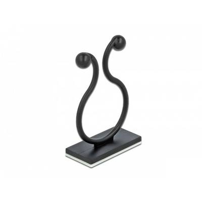 Delock Kabel-Halteclips Nylon Schwarz (B x H) 25.2 mm x 13 mm 10 St. 60176-0
