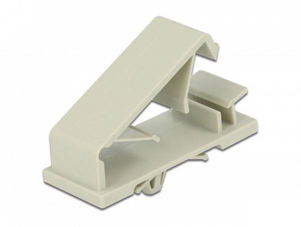 Delock Kabel-Halteclips Nylon Grau (L x B x H) 44.3 x 18.8 x 10 mm 10 St. 60186