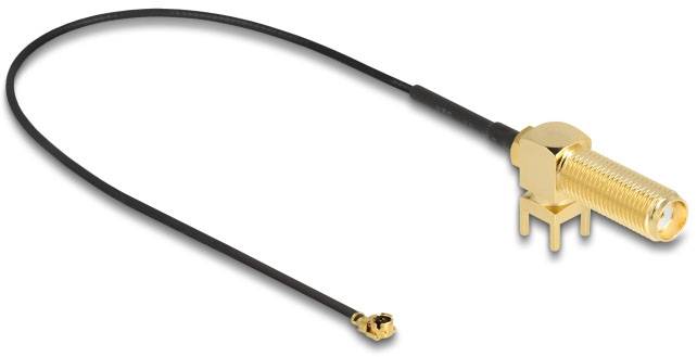 Delock WLAN-Antennen Anschlusskabel [1x SMA-Buchse - 1x IPEX-Stecker] 0.25 m Schwarz-1