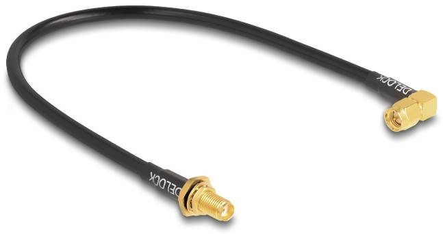 Delock WLAN-Antennen Anschlusskabel [1x SMA-Buchse - 1x SMA-Stecker] 0.3 m Schwarz-2