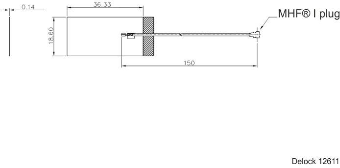 Delock 12611 12611 WLAN Antenne 3 dBi 2.4 GHz-3