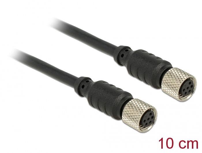 Delock 12689 Sensor-/Aktor-Kabel M8 Buchse 10 cm Polzahl Sensoren: 6 1 St. Bag-1