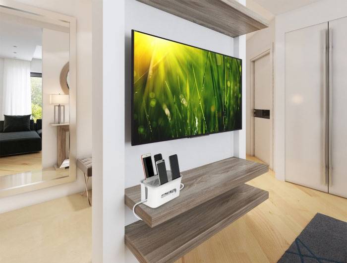 Delock Kabel-Box Kunststoff Grau, Weiß (L x B x H) 28.7 x 28.7 x 13.8 mm 1 St. 18290-9