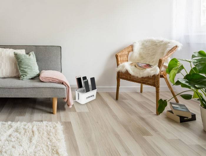 Delock Kabel-Box Kunststoff Grau, Weiß (L x B x H) 28.7 x 28.7 x 13.8 mm 1 St. 18290-10