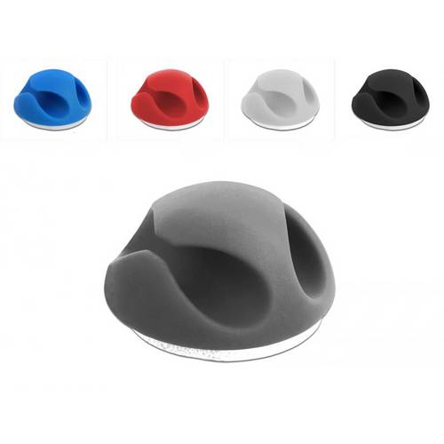 Thumbnail - Delock Kabel-Halteclips Thermoplast Schwarz, Blau (B x H) 20 mm x 12 mm 10 St. 18296