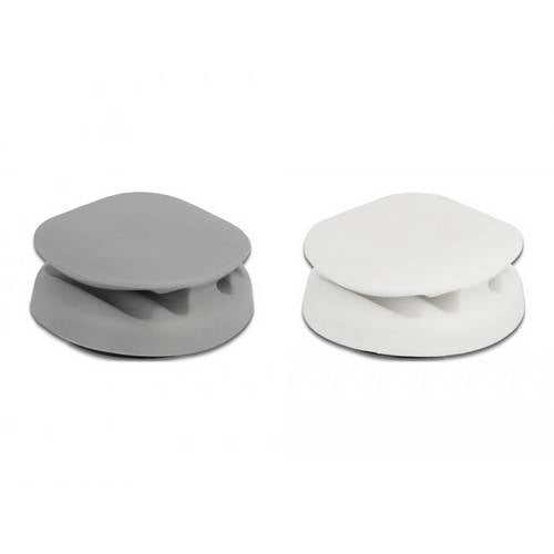 Thumbnail - Delock Kabel-Halteclips Thermoplast Grau, Weiß 1 Set 18338