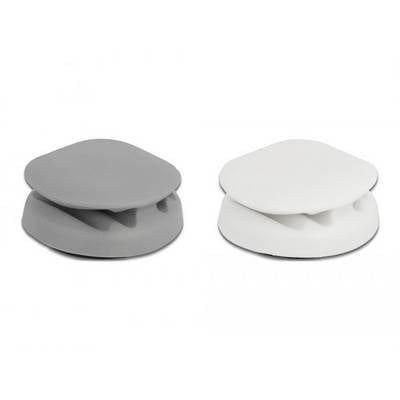 Delock Kabel-Halteclips Thermoplast Grau, Weiß 1 Set 18338-0