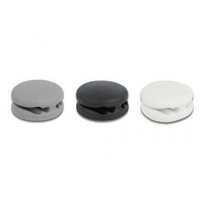 Delock Kabel-Halteclips Thermoplast Schwarz, Grau, Weiß 1 Set 18339-0