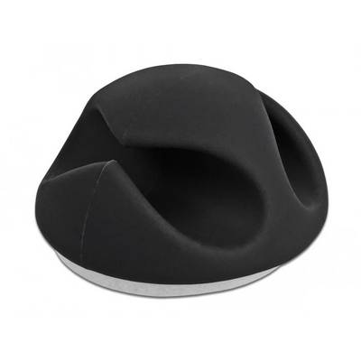 Delock Kabel-Halteclips Thermoplast Schwarz (B x H) 29 mm x 15 mm 6 St. 18344-1
