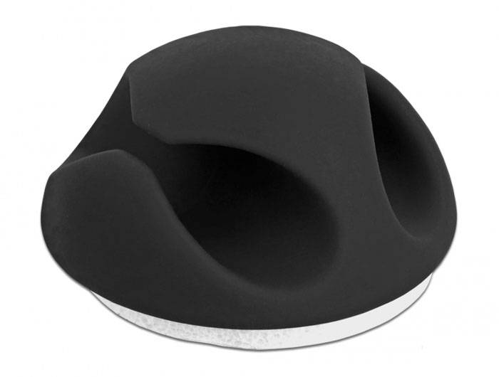 Delock Kabel-Halteclips Thermoplast Schwarz (Ø x H) 4 mm x 12 mm 10 St. 18345-1