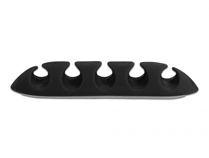 Delock Kabel-Halteclips Thermoplast Schwarz, Weiß flexibel (Ø x H) 5 mm x 15 mm 1 Set 18347-2