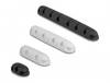 Delock Kabel-Halteclips Silikon Schwarz, Weiß (B x H) 14 mm x 14 mm 1 Set 18402