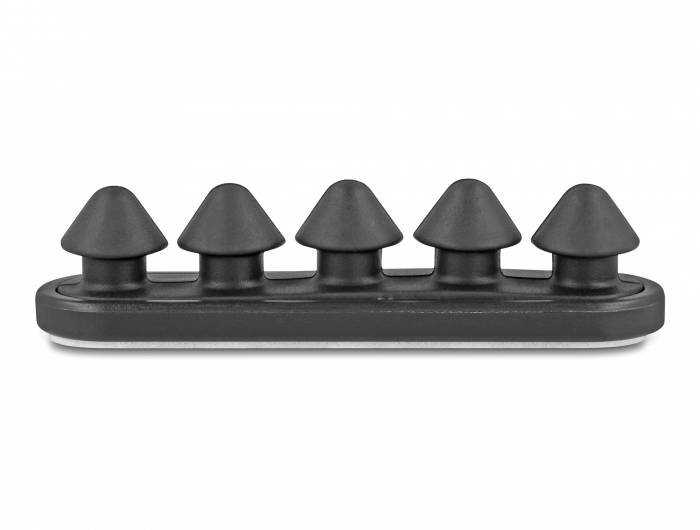 Delock Kabel-Halteclips ABS Schwarz (Ø x H) 5 mm x 20 mm 2 St. 18444-1
