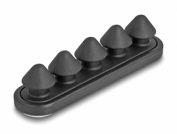 Delock Kabel-Halteclips ABS Schwarz (Ø x H) 5 mm x 20 mm 2 St. 18444-2