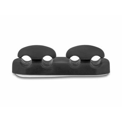 Delock Kabel-Halteclips Silikon Schwarz flexibel (Ø x H) 6 mm x 14 mm 2 St. 18445-2