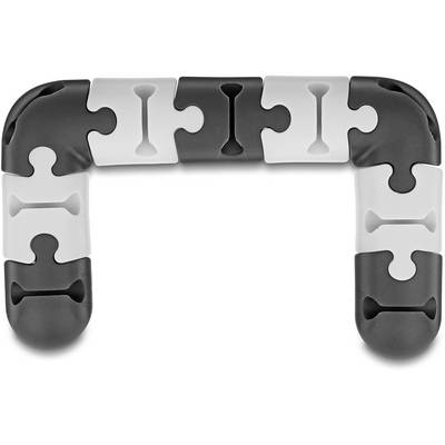 Delock Kabel-Halteclips Thermoplast Schwarz, Grau flexibel (Ø) 6 mm 1 Set 18448-1