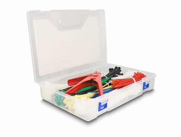 Delock 18640  Kabelbinder-Sortiment   Mehrfarbig  1 Set