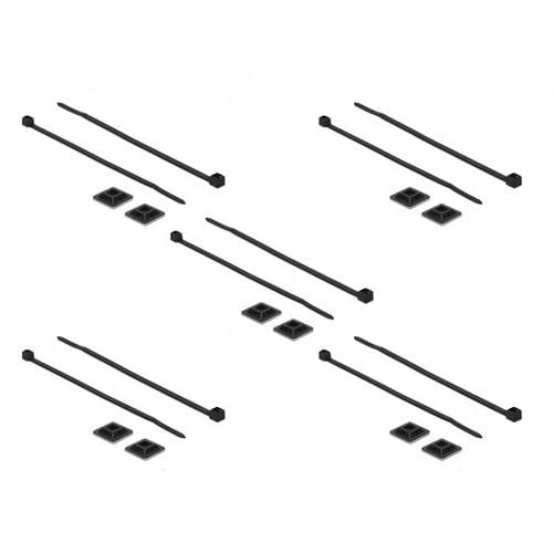 Delock 18680 Kabelhalter 18680 Schwarz 1 St.