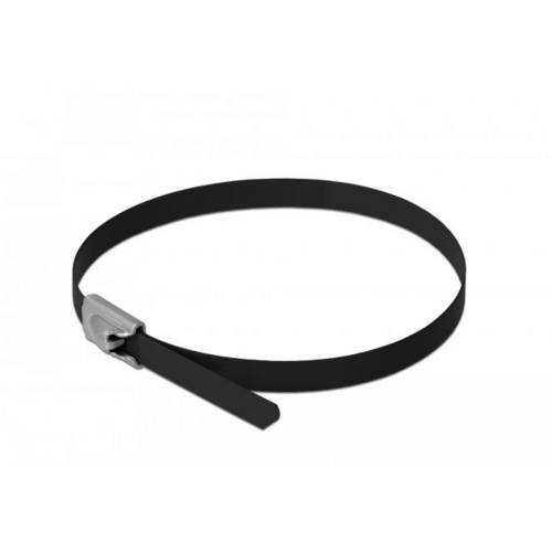 Delock 18810 Edelstahl-Kabelbinder Schwarz 10 St.