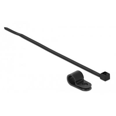 Delock Kabelbinder-Kit - 20 cm - Schwarz - Befestigungsschelle 9,5 mm mit Kabelb-0