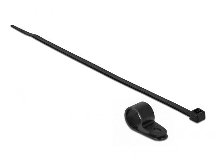Delock Kabelbinder-Kit - 35 cm - Schwarz - 350 x 4.8 mm - Schwarz - 10 pcs