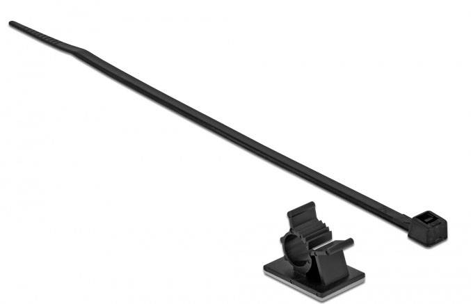 Delock Befestigungsschelle 18878 Schwarz 1 Set