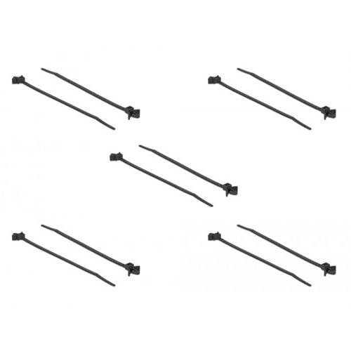 Delock 18895 Kabelbinder Schwarz mit Spreizanker 10 St.