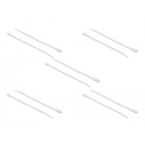 Delock 18945 Kabelbinder Weiß 10 St.