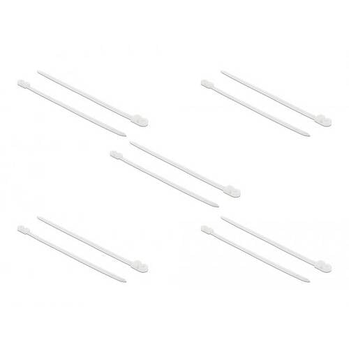 Delock 18948 Kabelbinder Weiß 10 St.