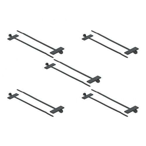 Delock 18959 Kabelbinder Schwarz mit Beschriftungsfeld 10 St.