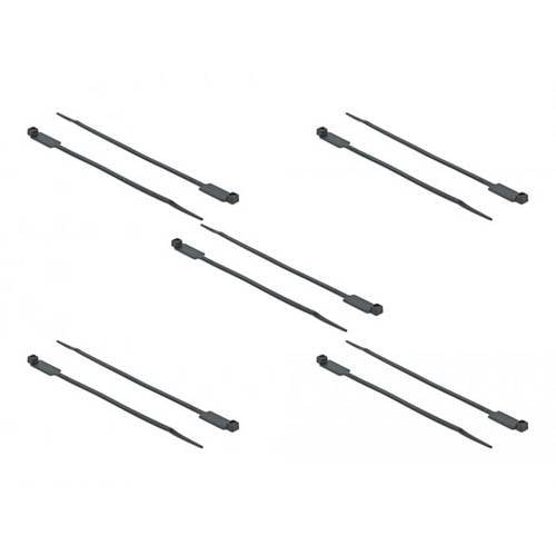 Delock 18961 Kabelbinder Schwarz mit Beschriftungsfeld 10 St.