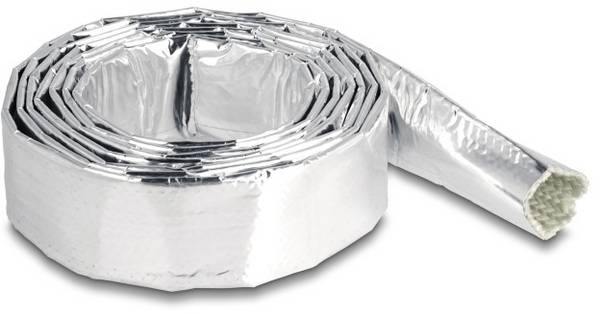 Delock Isolierschlauch - glass fiber, aluminum - Silber - 2 m