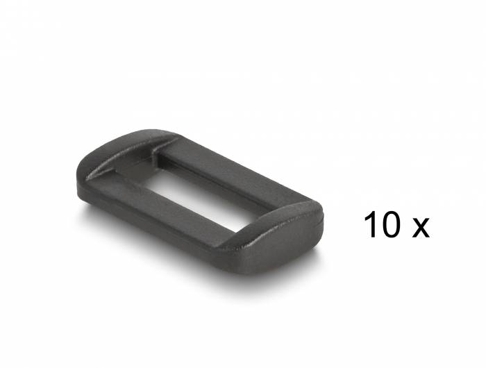 Delock 19111 Klettband (L x B) 3 m x 20 mm Schwarz 1 St.-3
