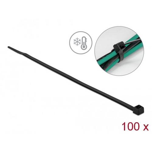 Thumbnail - Delock 19202 Kabelbinder Schwarz 100 St.