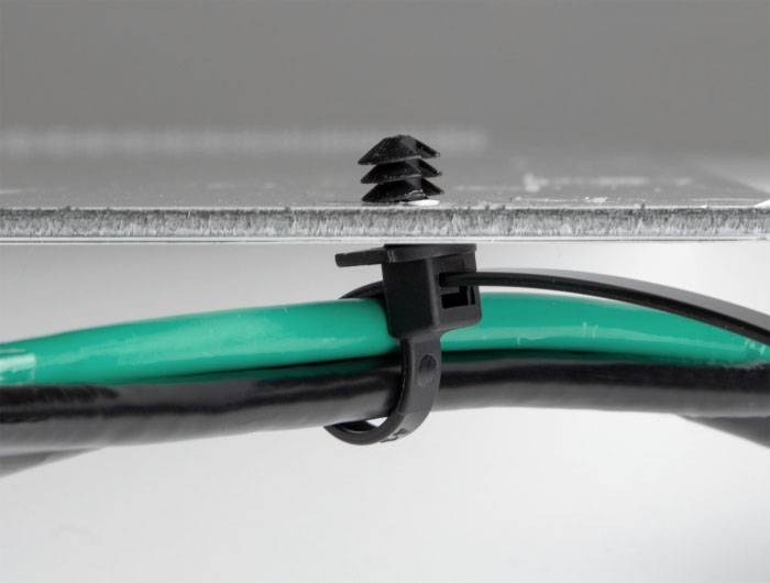 Delock 19502 Kabelbinder Schwarz, Transparent mit flacher Kopfgeometrie 100 St.-3