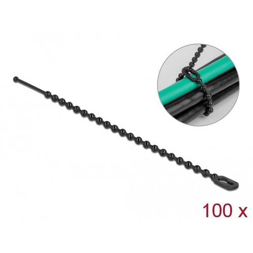 Thumbnail - Delock 19566 Kabelbinder Schwarz 100 St.