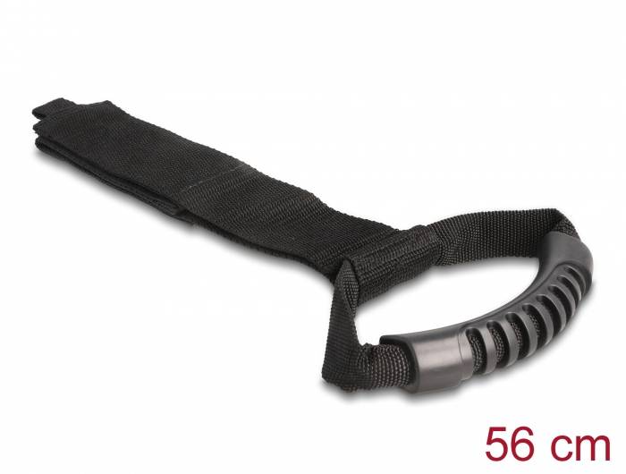 Delock Klett-Gurt zum Bündeln (L x B) 560 mm x 50 mm Schwarz 2 St.-2