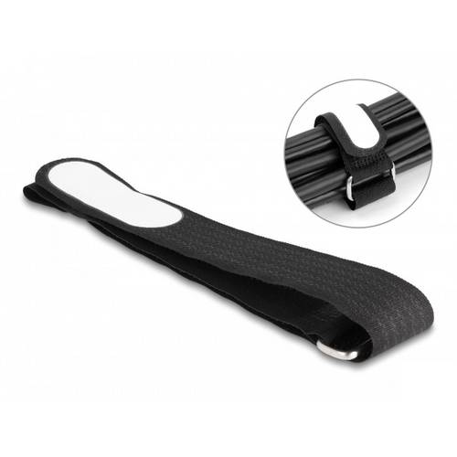 Delock Klettkabelbinder (L x B) 457 mm x 25 mm Schwarz 5 St.