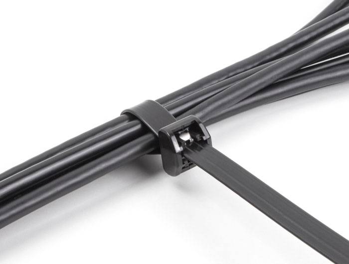 Delock 19728 Kabelbinder mit Stahlzunge 406 mm 12.7 mm Schwarz 10 St.-3